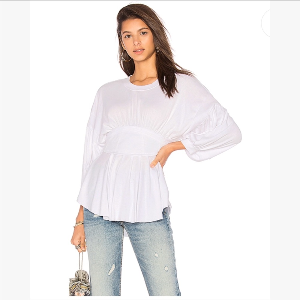 NWT💗Gorgeous Free People white blouse💗